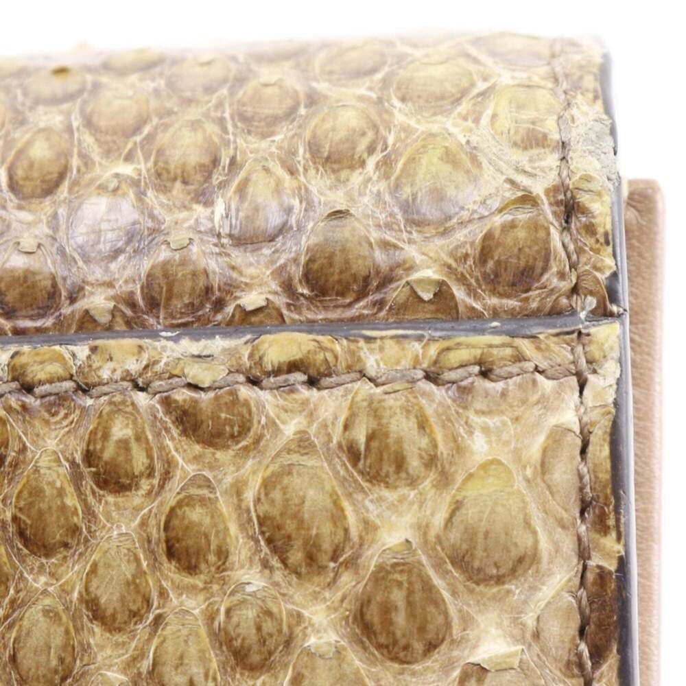 Gucci Bamboo Long Wallet 369661 Python Brown Snap… - image 14